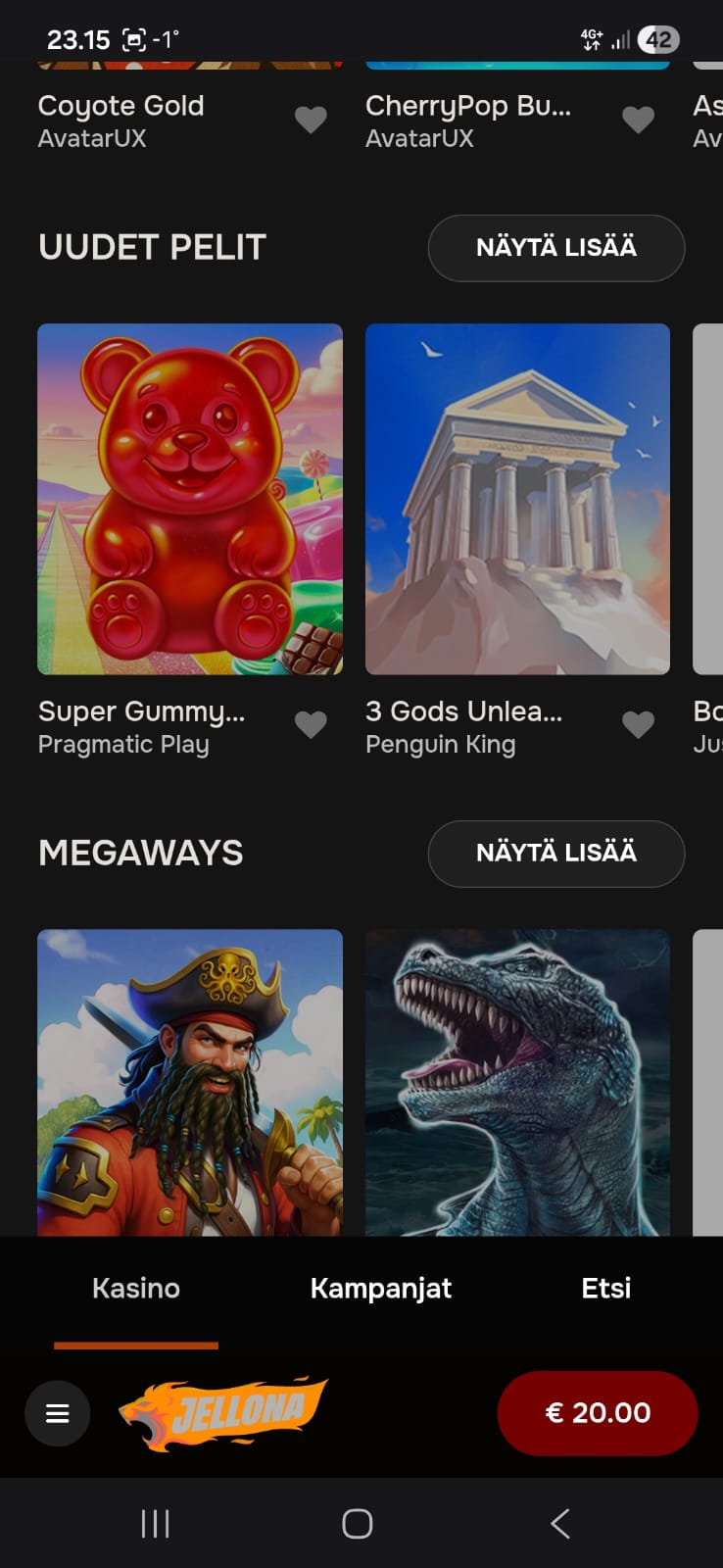 Pelattavaa piisaa