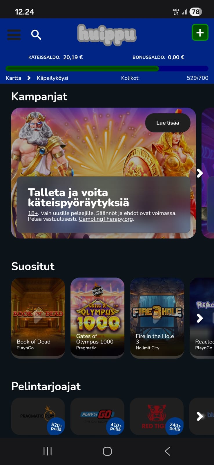 Tilillä oli muutama sentti viime kerralla